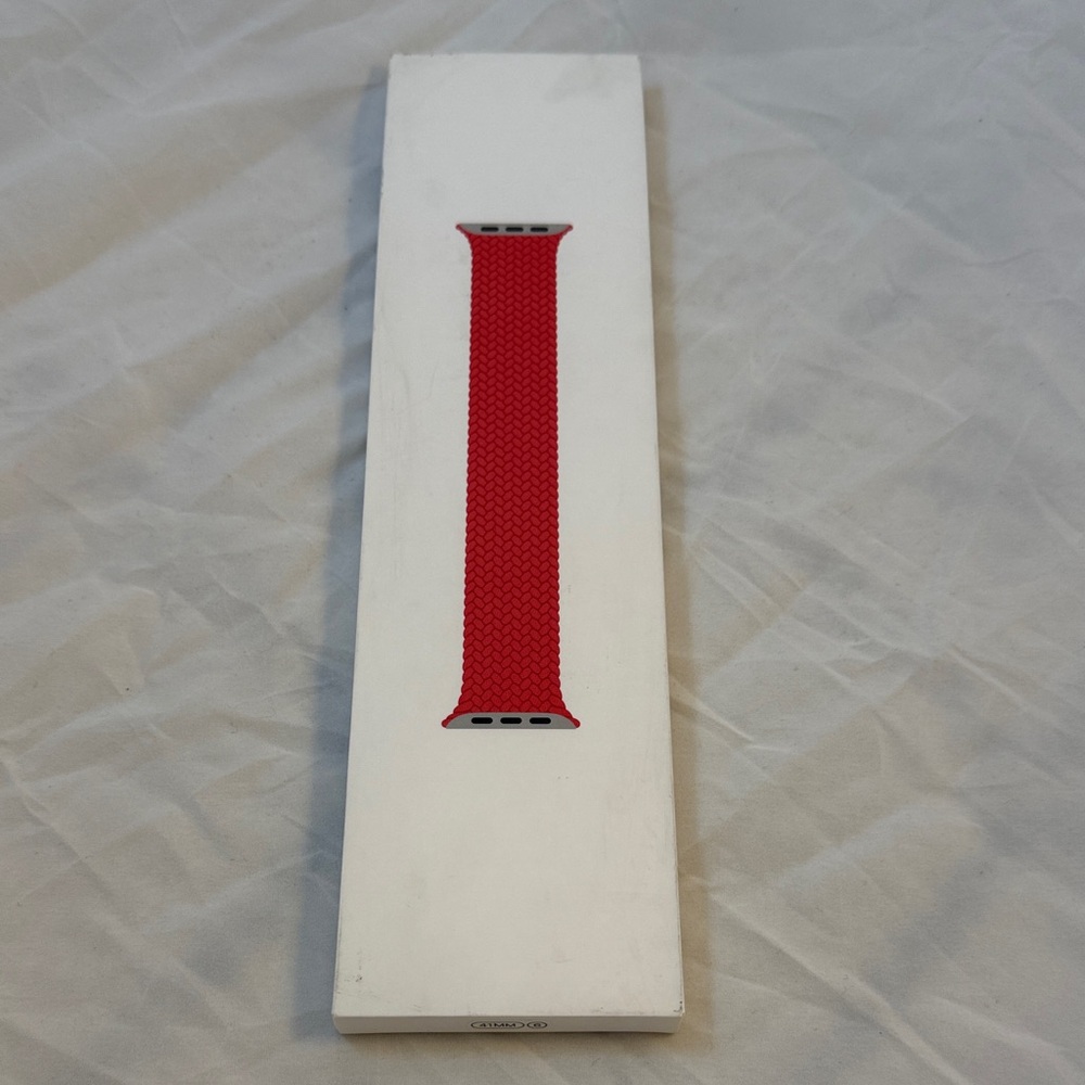 Apple Watch Braided Solo Loop Band - Product Red